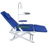 Portable Foldable Dental Patient Chair with Cold Light Lamp and Instrument Tray,Plastics Spittoon System Optional，Portable Dental Turbine Unit Optional