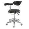Dental Assistant's Anti-Fatiguel Multi-Function dental clinic chair With Footring And Armrest，PU ,Travel Distance 140mm 