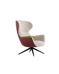 360° Rotation Italy Design Leisure Chair Relaxing Luxury Single Seater Sofa Chairs For Medical Reception Room Leather Leisure Lounge Chair
