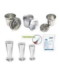 CE Approved Uncoated Stainless Steel Ware,Cotton Cylinder,Cotton Ball,And Stainless Steel Tweezers Cylinder