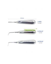 CE Approved Uncoated Stainless Steel Dental Crown Remover Crown Elevator/Spreaders,Straight Head/Curved Head 