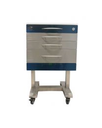 U type Mobile 3-Drawers Single Stainless Steel Medical Dental cabinet,495*495*820mm