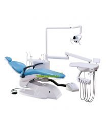 Integral Design Cheap Dental Chair Unit,Button key dentist instrument tray,PU Leather Cushion,With 1pc Dentist Stool