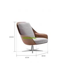 Italian Minimalist Modern Metal Lazy Leisure Chair Fiberglass Shell Aluminium Alloy Base Lounge Chair For Dental Medical Reception Room