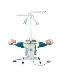 Movable Manual Control dental simulator,Dental Teaching System/Dental Simulation System/Dental Training System,For College/Dental Training School,Double Model Heads