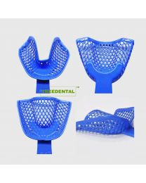 Medical Dental Instruments CE Approved Uncoated Dental Plastic Steel Impression Tray,Dental Plastic Steel Perforated Denture ,Dental Plastic Steel Impression Tray With Holes（Big/Middle/Small）/Partial Impression Trays