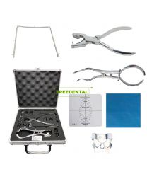 CE Approved Stainless Steel Medical Dental Instruments,Rubber Dam Kit，Punch/Clamp/Stents/Locating plate/Cloth/Clip