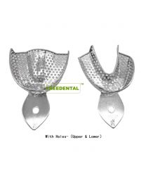 Medical Dental Instruments CE Approved Uncoated Dental Stainless Steel Impression Tray, With Holes/Nonporous,Partial Impression Trays/Removable Impression Tray