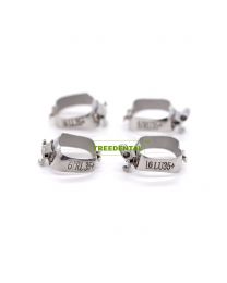 1st/2nd Molar Bands Pre-welded With Single Tube/Double Tubes/Triple Tubes,Dental Orthodontic Bands, FDA/CE approved，Roth/MBT/Edgewise,Slot Size 0.018/0.022,20sets