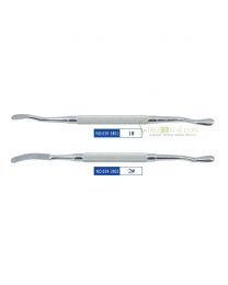 CE Approved Uncoated Stainless Steel Dental Materials Bone File Dental Materials Double-Ended Bone File