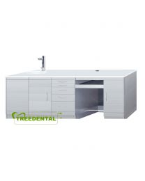 Stainless Steel Combine Cabinet with  GZ001C+GZ061B+GD050B+GZ03 Single Medical Dental cabinet,2490*500*850mm