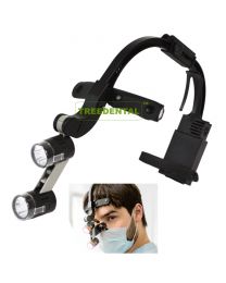 Dental Shadowless LED Surgical Non-Sensor/ Sensor Headlight,Can Choose Loupes 1.5X Glasses/ 2.5X/ 4.0X, DR-KIM DKH-5