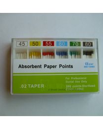 200 Boxes / Unit  Absorbent Paper Points 0.02 Taper