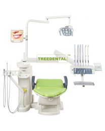 FDA & CE Approved,Dental Chair Unit, Floor Type, Dental Unit With Top Mounted Or Down-mounted instrument tray,Built-in Tissue Box