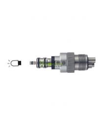 Fit Into Bien-Air® Unifix®,Dental High Speed Handpiece Quick LED Coupling Connector,6 Hole