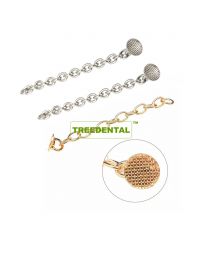 Orthodontic Inside Oral Cavity,Silver&Golden Button Chain