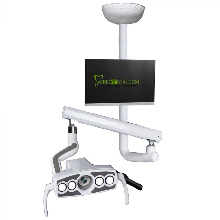 Ceiling Mounted Led Surgical Light Operating Led Light With Camera And Lcd Monito Used For Recording And Live Oral Surgical Operation Distance Dental