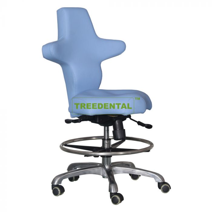 Zgood Dental Mobile Office Chair Doctors Stools Saddle Style PU Leather for Dentist 