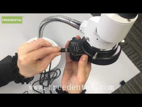 YIF 8X Magnification Dental Lab Microscope Electronic Repair Microscope W/ 360 Revolve Observed Head