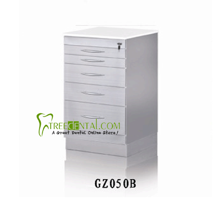 5-drawers single stainless steel medical dental cabinet,495*495*830mm