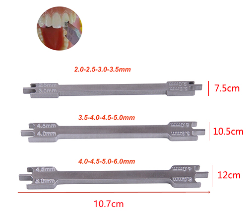 Uncoated Stainless Steel Dental Orthodontic Bracket Locator (Rod Type),Pole-like Bracket Positioning Gauge Bracket Positioner