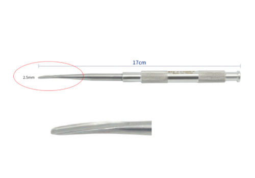 CE Approved Uncoated Stainless Steel Dental Bone Chisel/Impacted Tooth Chisel, Double Sided/Single Edged Round Handle