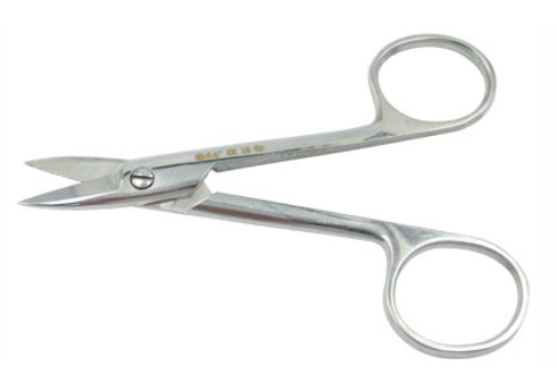 CE Approved Uncoated Dental Stainless Steel Mechanic Scissors Gold Crown Scissors Straight Curved Optional