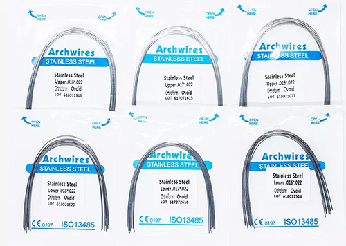 Dental Orthodontic Archwires, Stainless Steel Archwires,Round or Rectangular,Square/Ovoid/Natural,FDA/CE approved