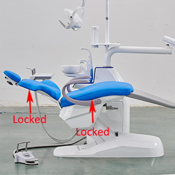 High class and elegant Sidebox Landing Elegant Design Dental Chair Unit,Skin-friendly Leather Cushion ,Doctor-patient Communication Function,9 Memory Positions,Standard with 1pc Six-way Adjustment Doctor's Chair