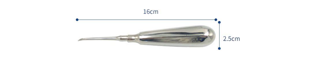 CE Approved Uncoated Stainless Steel Dental Root Apex Elevators Oral Instruments Apical Elevators Straight/Curved