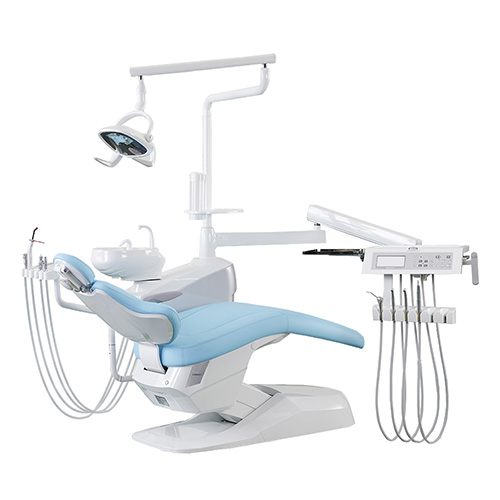 Human Friendly Dental Chair Unit, Handpiece tubings disinfection, High-end Fiber Leather Skin-friendly Leather Cushion,9 Memory Positions