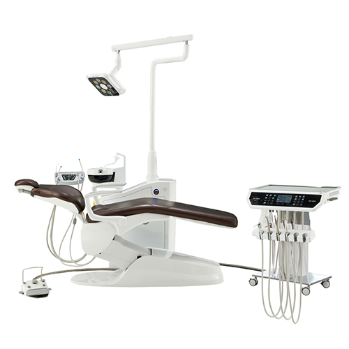 CE Approved High-grade Floor Design Smart Disinfection Dental Chair Unit,Zero Consumables One Key Intelligent Disinfection System,Intelligent Voice Prompt Italian Waist Support Design ,Handpiece Water Heating System