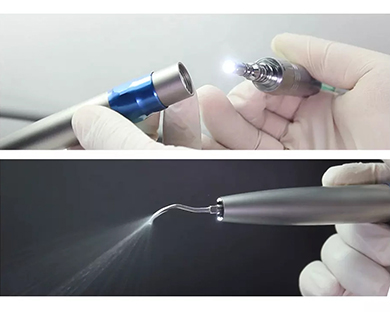 Dental Air Scaler Handpiece LED Fiber,Multi-Function Scaler,Compatible with KAVO Quick Coupling