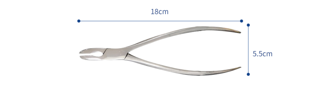 CE Approved Uncoated Medical Metal Dental Implant Rongeur Forceps Bone Breaking Forceps Alveolar Bone Removal Forceps, Round Mouth/Square Mouth