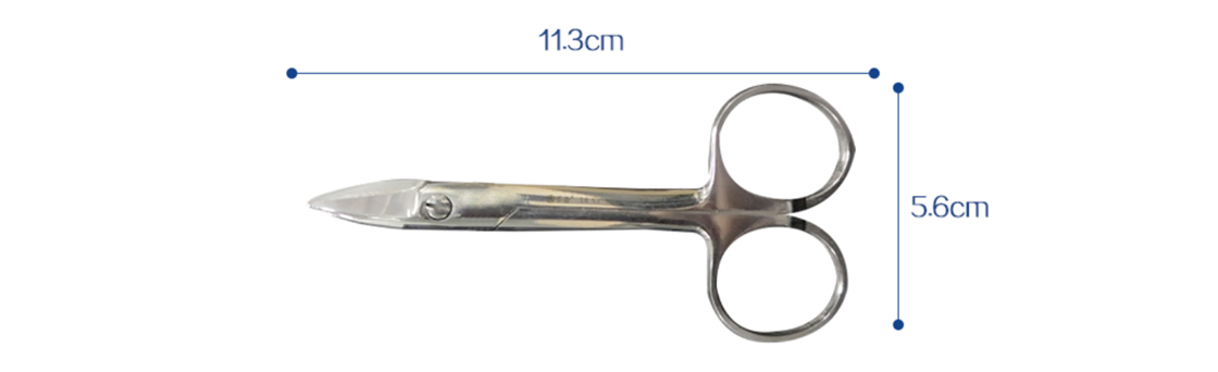 CE Approved Uncoated Dental Stainless Steel Mechanic Scissors Gold Crown Scissors Straight Curved Optional