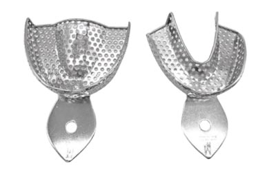 CE Approved Uncoated Dental Stainless Steel Impression Tray, With Holes/Nonporous,Partial Impression Trays/Removable Impression Tray