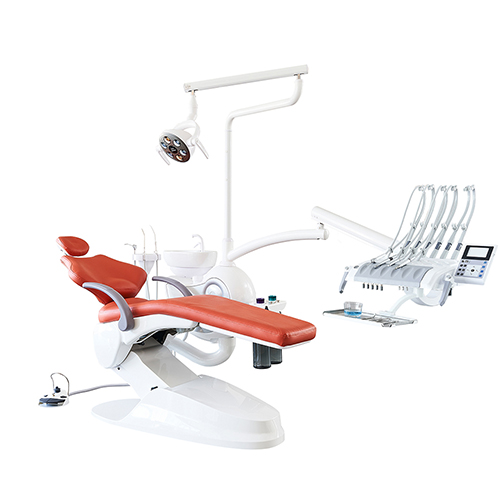 Luxury  Dental Chair Unit,Full course disinfection With tubing/oral disinfection,Swing Mount Delivery System/ Cart Instrument Tray , FDA & CE approved