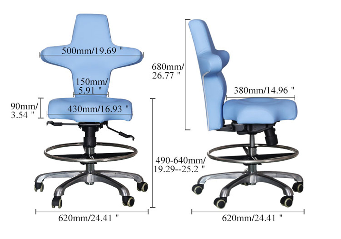 2021 New Style Dental Mobile Chair,Ergonomic Doctor's Stool,Supports Sitting Forward, Backwards And Sideways