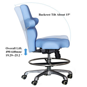 2021 New Style Dental Mobile Chair,Ergonomic Doctor's Stool,Supports Sitting Forward, Backwards And Sideways