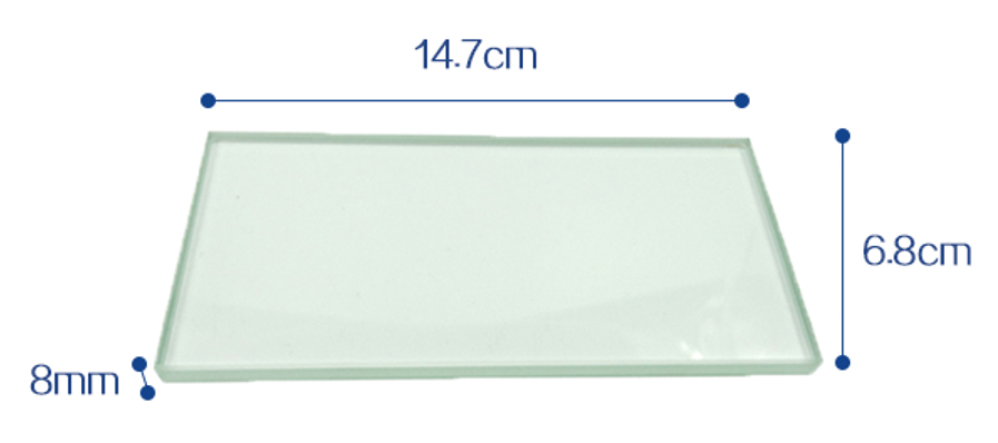 CE Approved Medical Dental Instruments,Cement Mixing Glass Pad Two Pieces