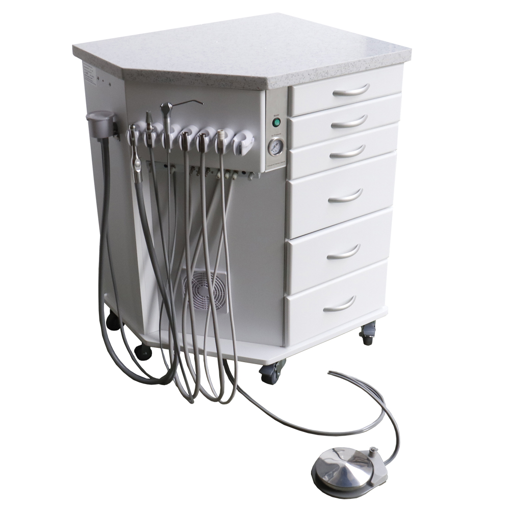 Orthodonic Mobile Delivery Cabinet With Air Compressor