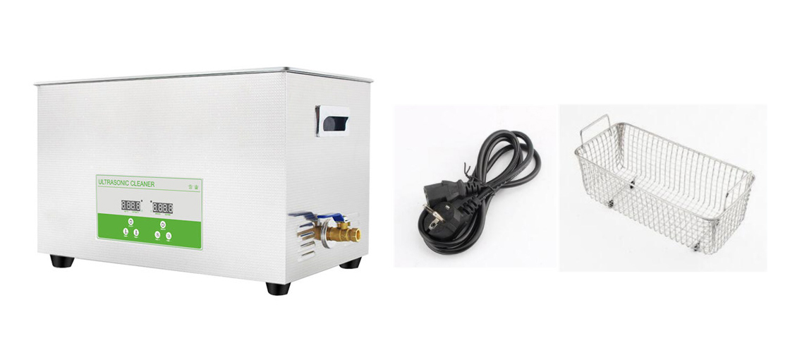 CE Approved &Rohs Approved,2/3.2/4.5/6.5/10.8/15/22/22/30L Digital Display Dental Digital Ultrasonic Cleaner Stainless Steel Tank,Stainless Steel Mesh Basket,Time and Temperature Adjustable