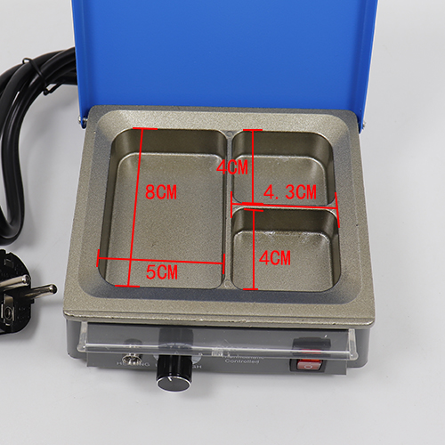 Wax Pot Heater for Dental Lab - 3 Compartment Well